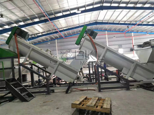 500kg/H Waste Plastic PE PP Film And Bags Washing  Recycling Machine Plant