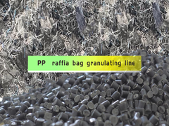 Raffia PP που ανακυκλώνει pelletizing η γραμμή